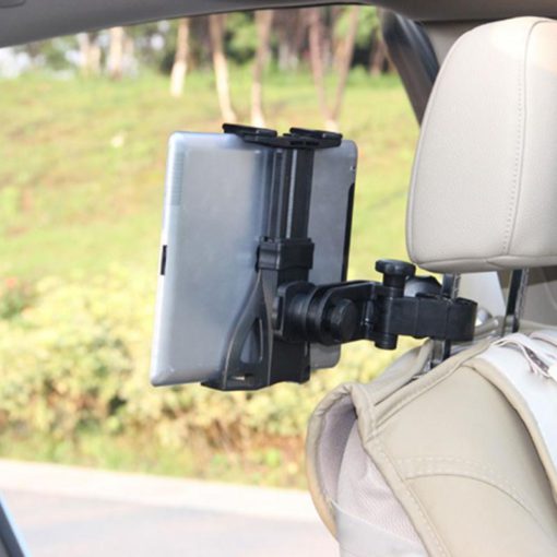 Држач за таблет за монтирање на потпирачот за глава на автомобилско седиште