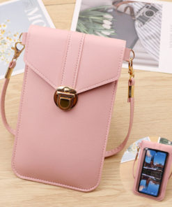 Touchable Leather Change Phone Bag