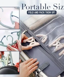 Portable Folding Travel Hangers (4 Pcs)