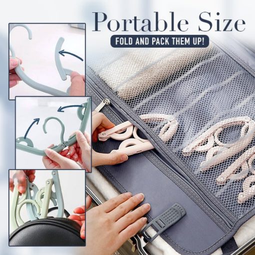 Portable Folding Travel Hangers (4 Pcs)