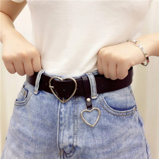 Hjertespennebelte for jeans, shorts og overfrakker