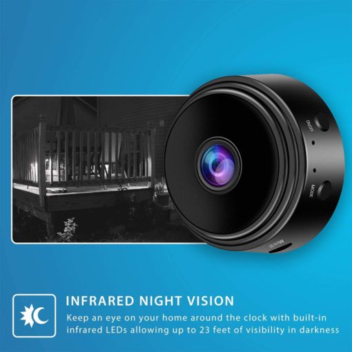 كاميرا تجسس لاسلكية WIFI صغيرة مزودة بمستشعر للرؤية الليلية