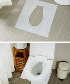 Biodegradable Disposable Plastic Toilet Seat Cover (50 PCS)