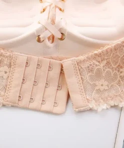 Lace Up Strapless Bra