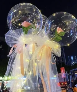 LED Luminous Balloon Rose Bouquet