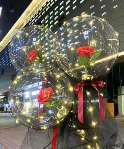 LED Luminous Balloon Rose Bouquet