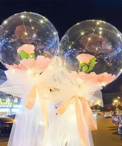LED Luminous Balloon Rose Bouquet