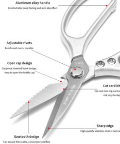 Heavy-Duty Professional Kitchen Scissors