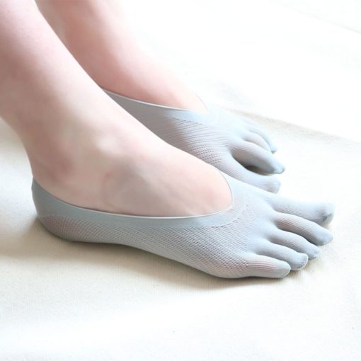 Protišmykové priedušné päťprstové ponožky