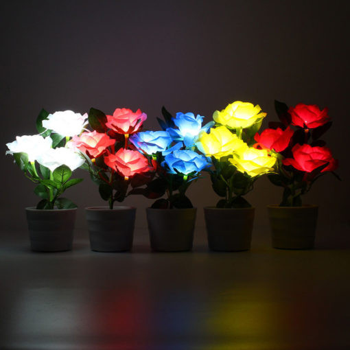 Solcelledrevet LED-roselys