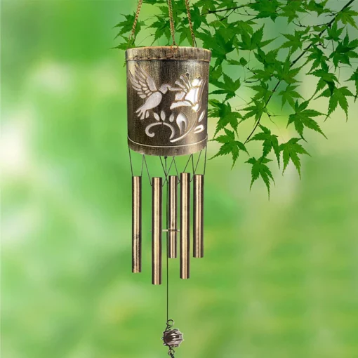 Лампа с колокольчиками из металла для животных
