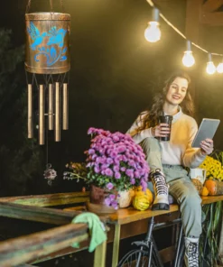 Animal Metal Wind Chime Lamp