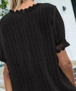 Sexy Lace V Neck Top