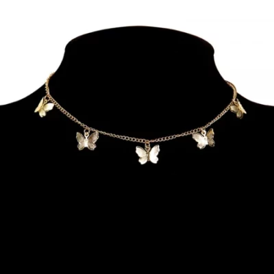 Butterfly Choker Chain Necklace