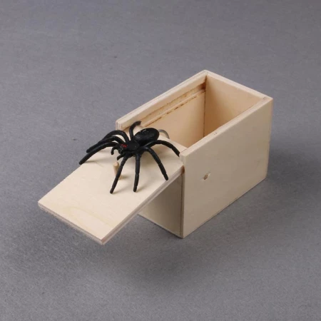 Araña falsa en caixa Regalo de broma sorpresa