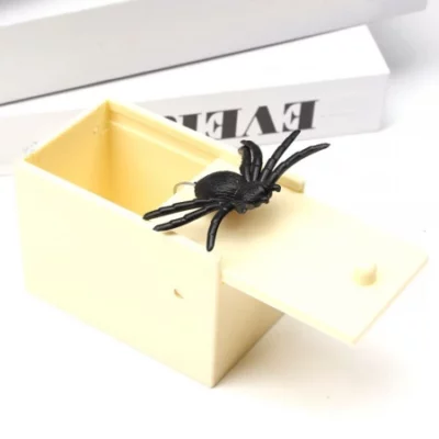 Fake Spider In Box Surprise Prank Gift