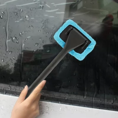 Microfiber Car Window Cleaner Wand For Interior & Exterior Cleaning