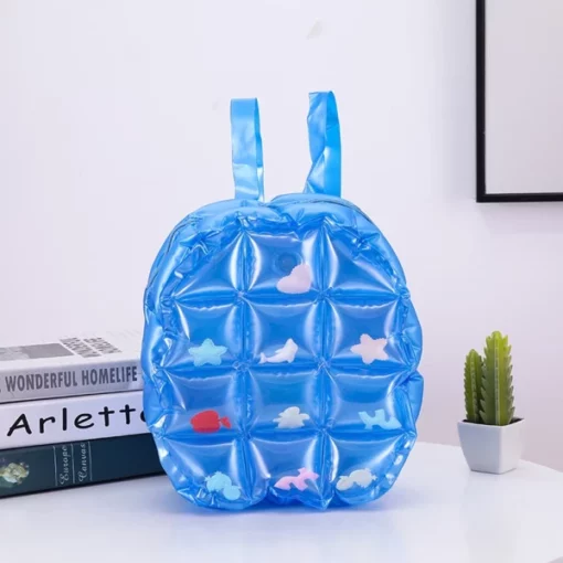 90s fomba Inflatable Bubble Blow Up Backpack