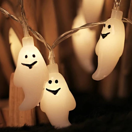 Halloween Ghost String dirije limyè lannwit