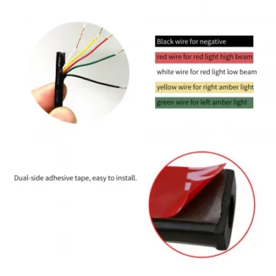 Flexible LED Brake Light Strip Motorcycle Bar