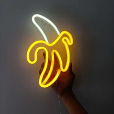 Banana Neon Sign For Wall Decor