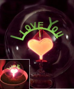 Decorative Vintage Edison Bulb Love Lamp