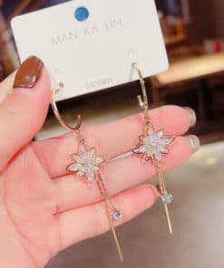 Flower Fringe Earrings