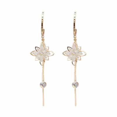 Flower Fringe Earrings
