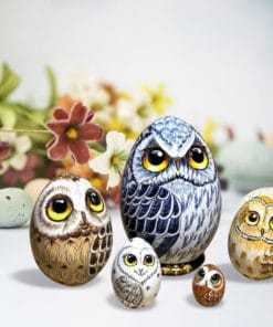 New Owl Nesting Egg Easter Gift