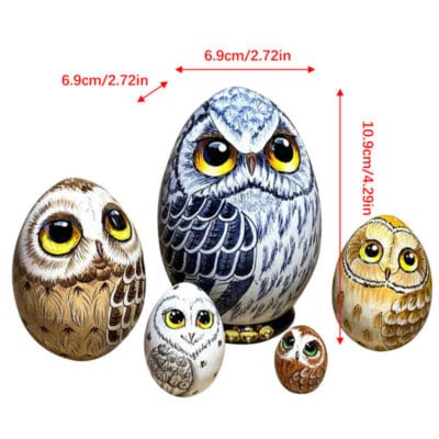 New Owl Nesting Egg Easter Gift