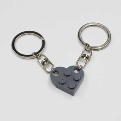 Gustung-gusto ng 2 Pcs na Mag-asawa ang Laruang Brick Heart Keychain
