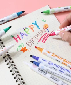 Magic Double Head Color Changing Fluorescent Pen Set