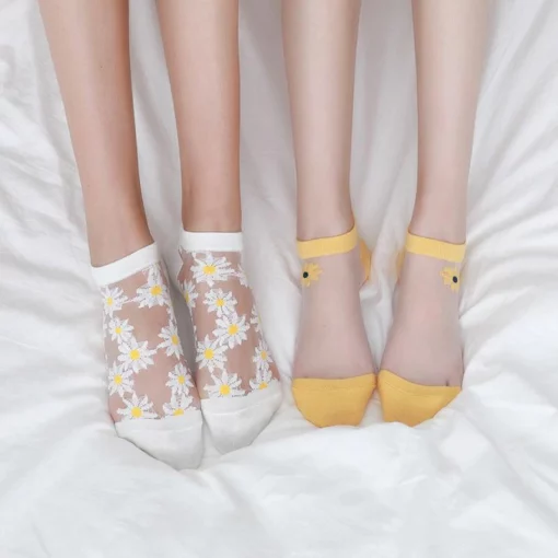 Socks Daisy Translucent