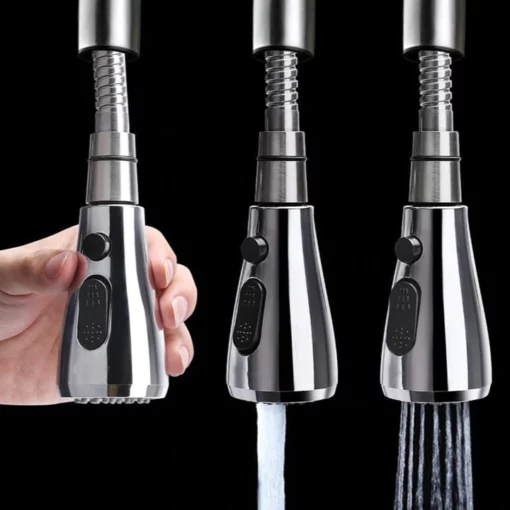 360° လှည့်ပတ်နေသည့် Universal Pressurized Faucet Sprayer