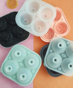 4-Compartment Large Rose Ice Cube Mold