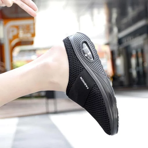ស្បែកជើងប៉ាតា Air Cushion Slip-On Flat Sandals