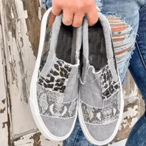 Düz Tabanlı Slacker Günlük Kanvas Ayakkabılar