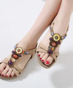 Bohemian Beaded Sandals