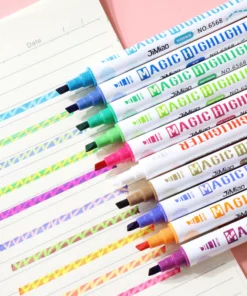 Magic Double Head Color Changing Fluorescent Pen Set