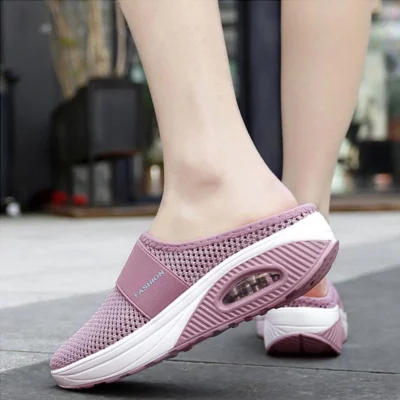 Air Cushion Slip-On Flat Sandals