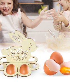Creative Easter Wooden Bunny Egg Rack