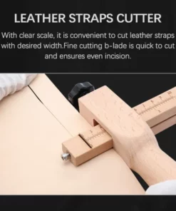 Adjustable Leather Strap Cutter With 5 Free Blades