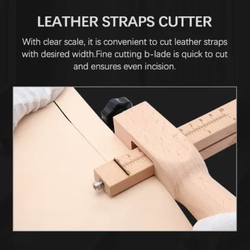 Adjustable Leather Strap Cutter Uban ang 5 Libre nga Blades