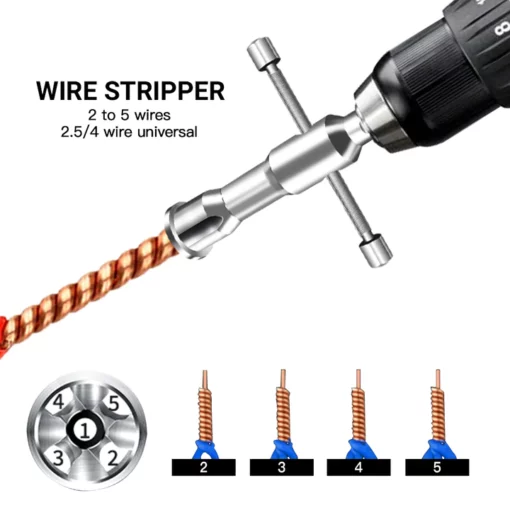 Công cụ kết nối dây cáp tự động Stripper
