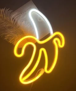 Banana Neon Sign For Wall Decor