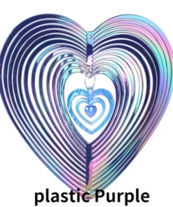 Mesmerizing Heart Wind Spinner