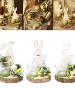 Easter Bunny Nordic Candle Holder Rabbit