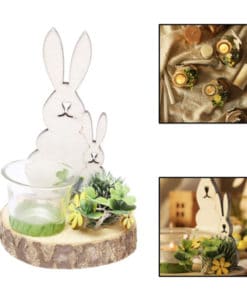 Easter Bunny Nordic Candle Holder Rabbit