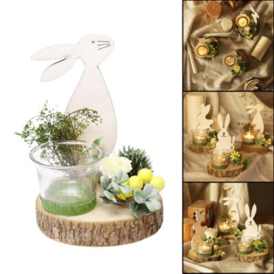 Easter Bunny Nordic Candle Holder Rabbit