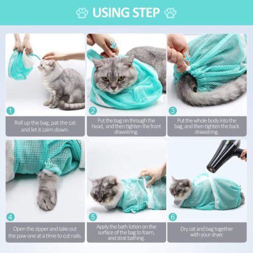 Multi Function Pet Grooming Bath Bag